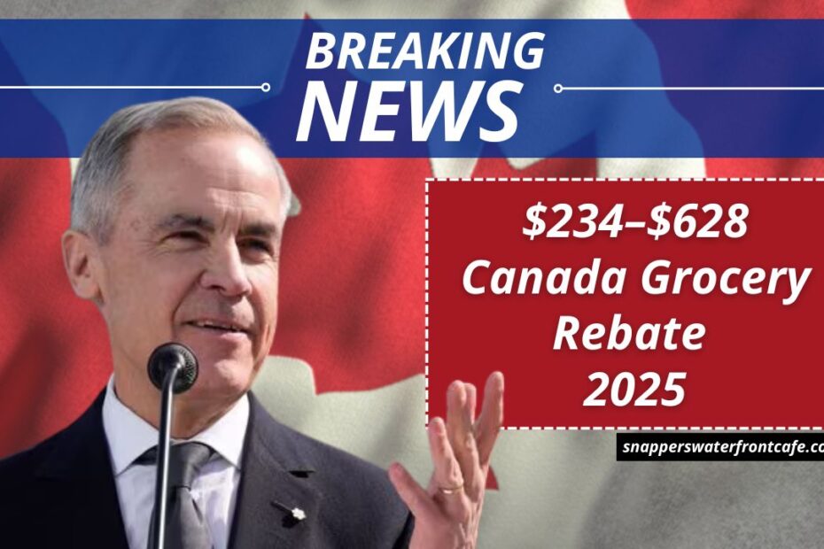 $234–$628 Canada Grocery Rebate 2025- Full Eligibility And Payment Schedule