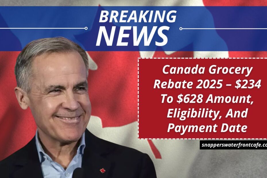 Canada Grocery Rebate 2025 – $234 To $628 Amount, Eligibility, And Payment Date