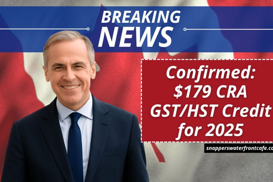 Confirmed: $179 CRA GST/HST Credit for 2025 – Check If You Qualify