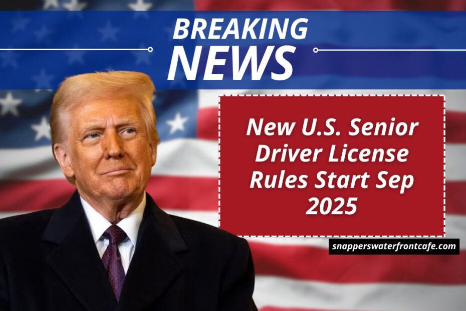 New U.S. Senior Driver License Rules Start Sep 2025- What Every Driver Over 70 Must Know