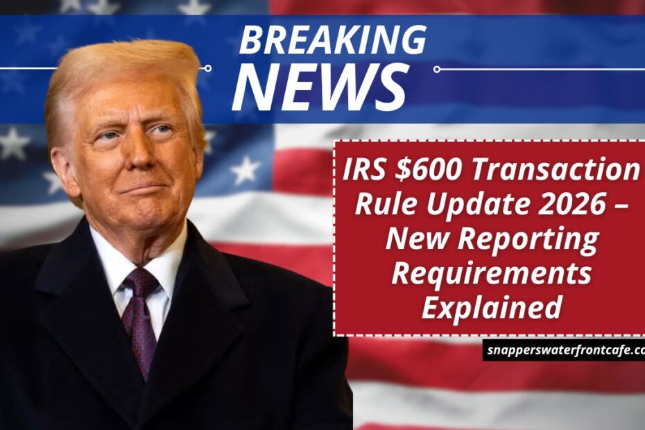IRS $600 Transaction Rule Update 2026 – New Reporting Requirements Explained